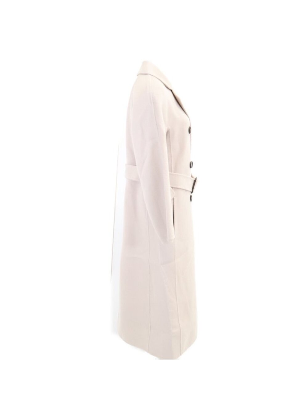 Max Mara S Cucito a Mano Wool Long with Belt